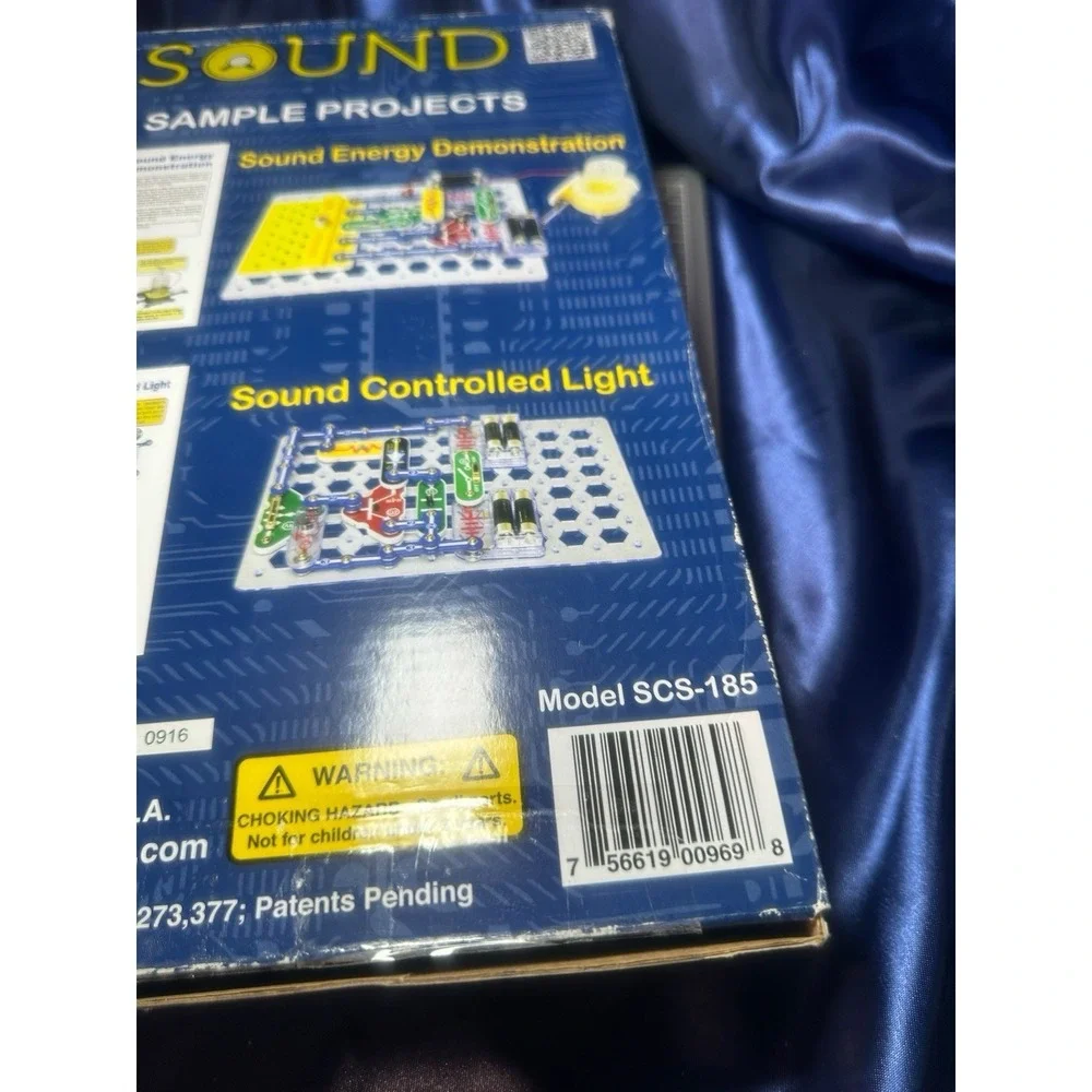 Snap Circuits Sound SCS-185 Elenco 185 Projects 40+ Parts W/ Sound Effects!